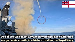For the first time, HMS Dragon successful destroyed a supersonic missile for first time
