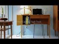 Danish midcentury small teak desk: デンマーク ヴィンテージ デスク 北欧 サイドテーブル