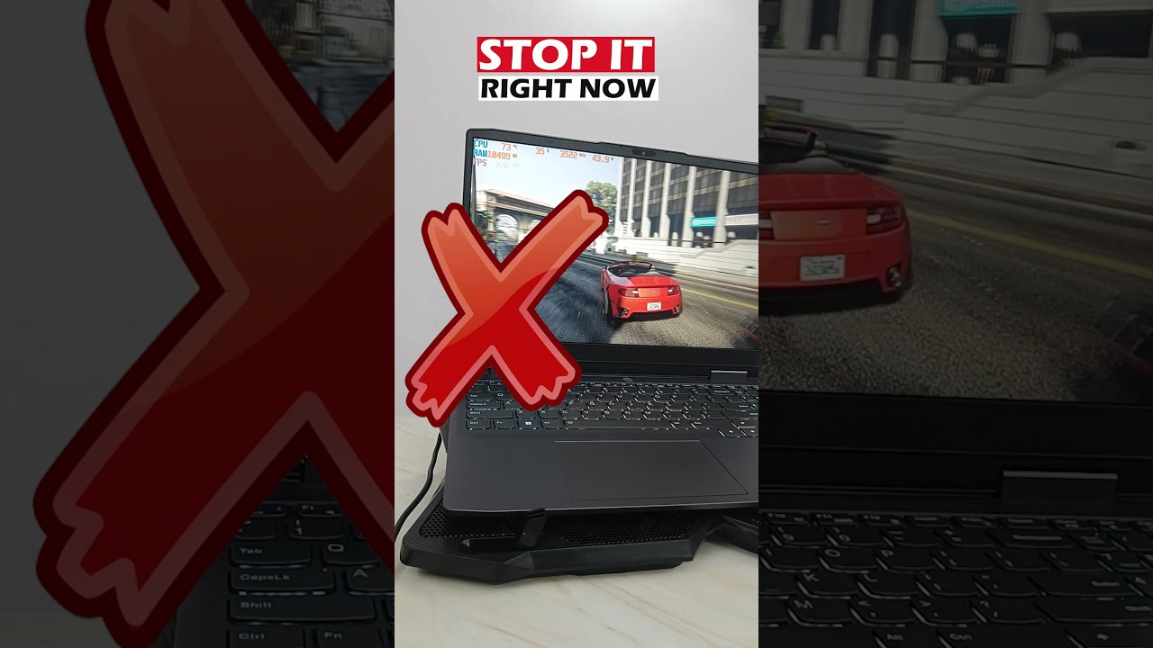 Don't do Gaming on a laptop before watching this (Tips) 😳 #short #gaming