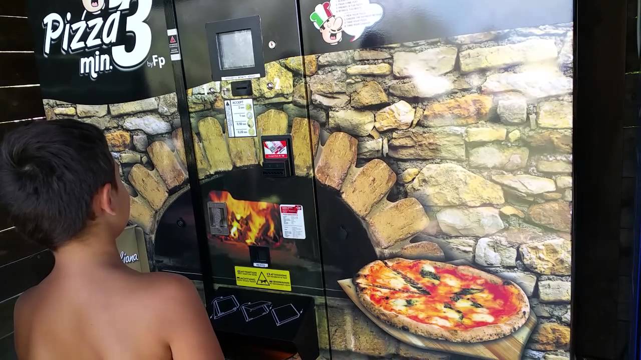 Pizza distributore automatico mirabilandia - YouTube