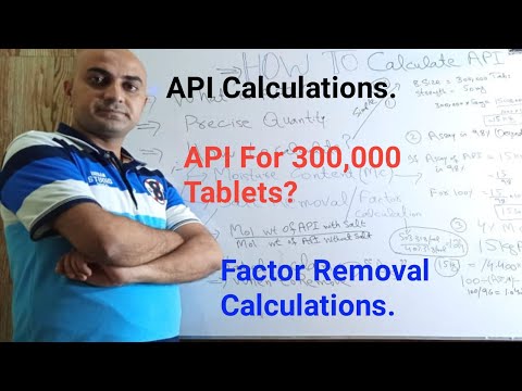 How To Calculate Quantity Of Active Pharmaceutical Ingredient|Assay Or Potency Calculation For API