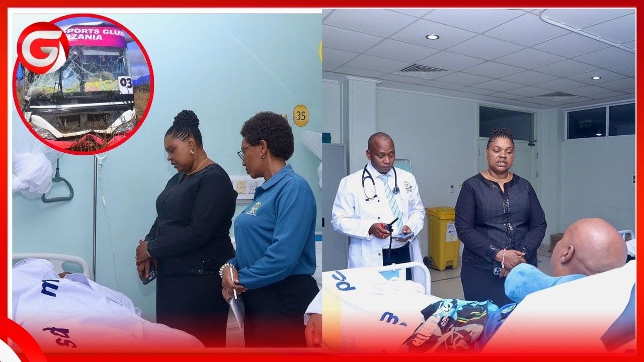 WABUNGE 22 WAJERUHIWA AJALI ya BASI DODOMA - WAZIRI JENISTA MHAGAMA AFIKA HOSPITALI KUWAJULIA HALI..