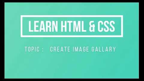 Lecture 27  Create Image Gallary