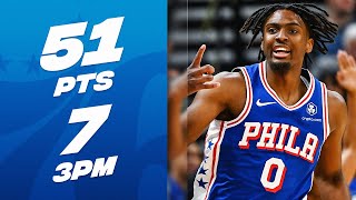EVERY POINT From 1st Time NBA AllStar Tyrese Maxey's 51PT Performance! ⭐| February 1, 2024