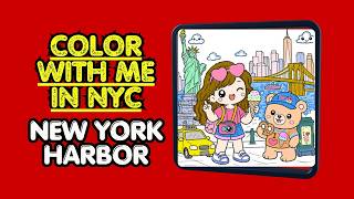 Color With Me in New York City Easy Digital Coloring in Samsung Notes
