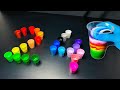 24 Colors Satisfying Acrylic Pouring Amazing Colorful Ocean Effect Easy Method