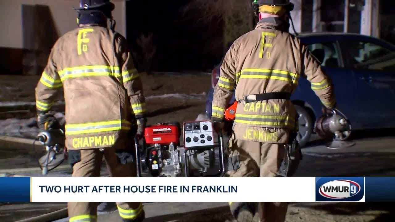 Two hurt in Franklin house fire - YouTube