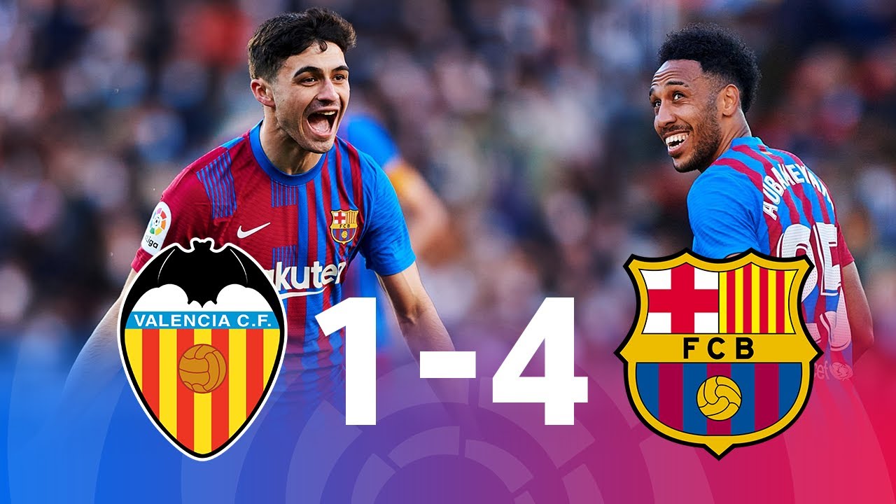 Valencia vs Barcelona Liga 2022 - MATCH REVIEW YouTube