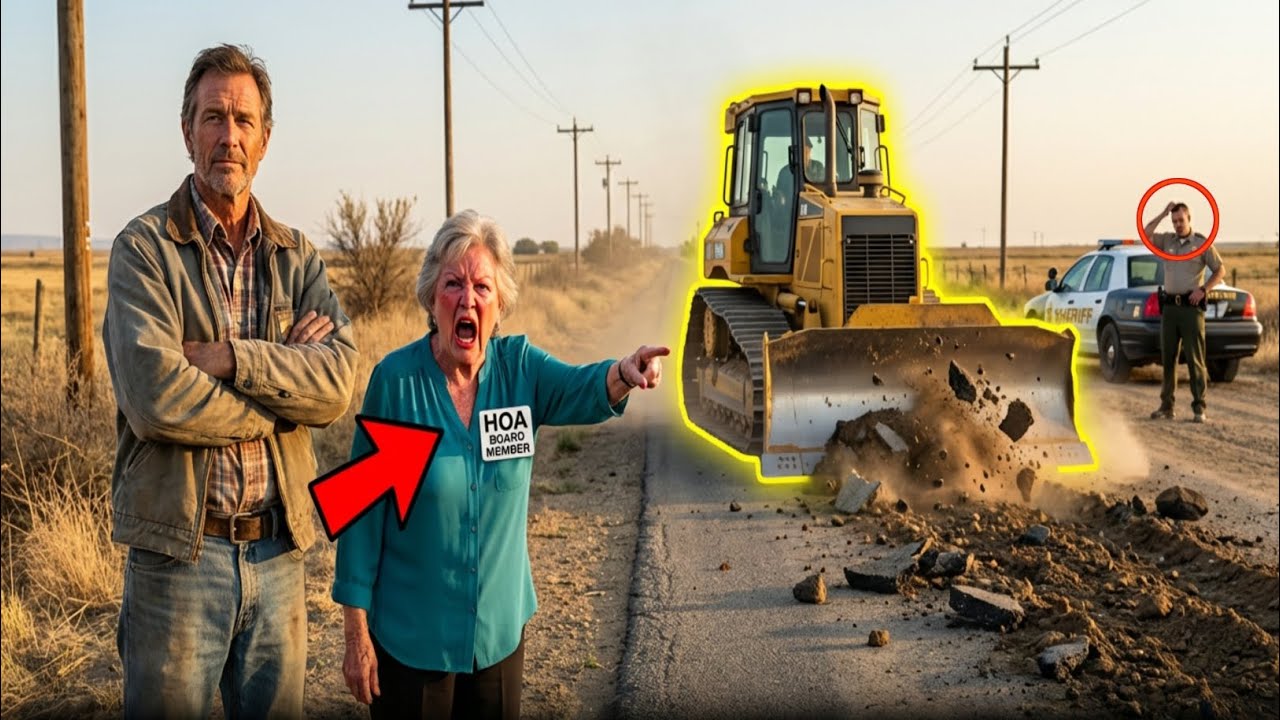 I Moved Into My New Home Outside the HOA - Karen Sent Cops to My Door 30 Times, I Bulldozed Her Road