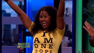 This Woman Goes Crazy For Harvey's Hundreds!