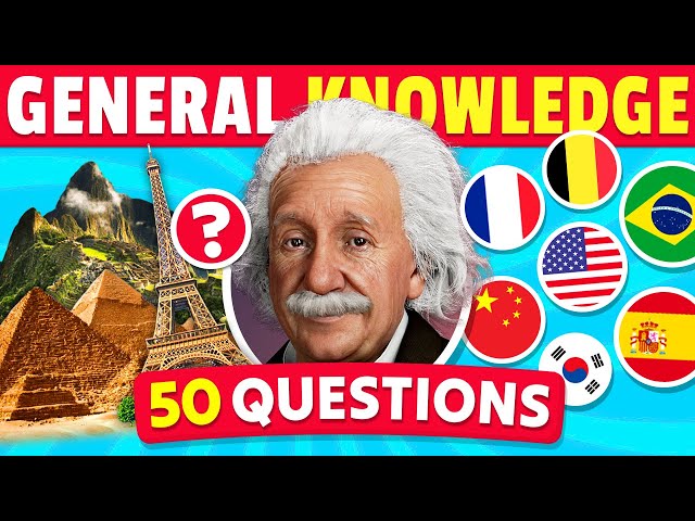 50 General Knowledge Questions! 🧠🤯 How Good is Your General Knowledge? class=