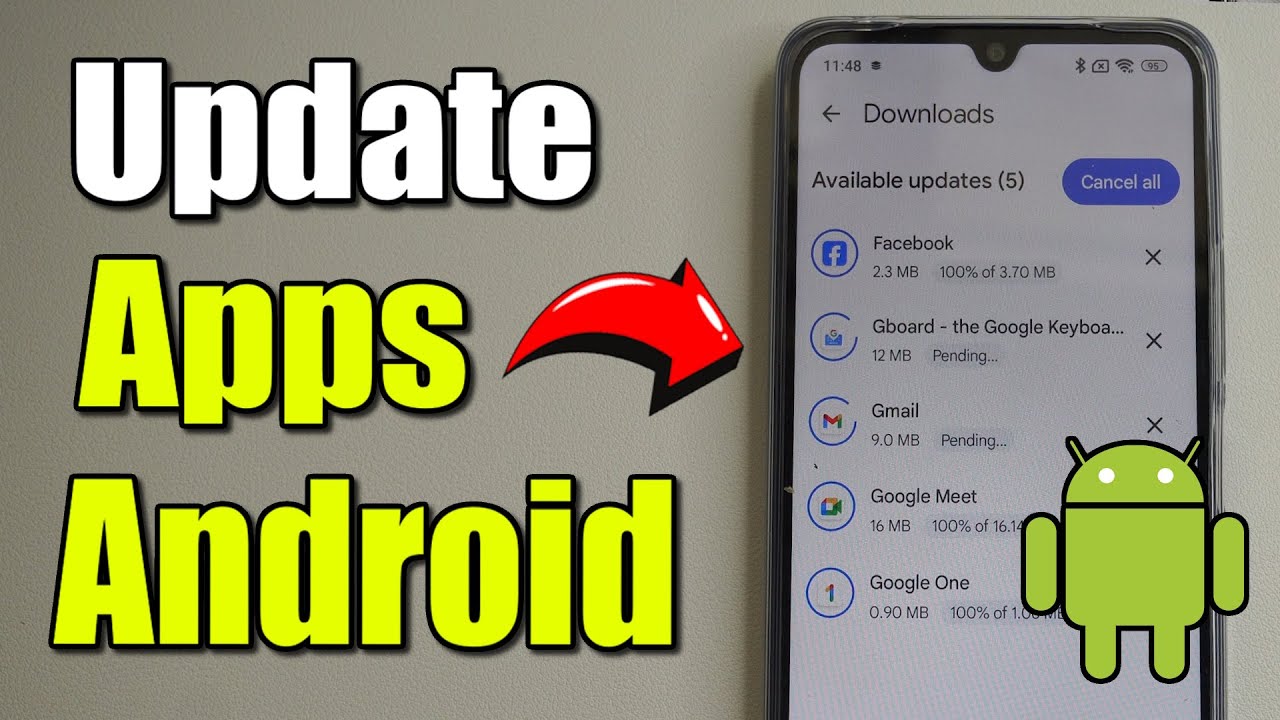 How to update all the Apps on your Android Phone on Google Play Store ...