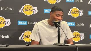 Rui Hachimura On Lakers’ Strong Play, Being Surprised To See Anthony Davis With Wizards Wealth