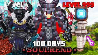 I Survived 100 Days And Become OP In SOULREND As A BERSERKER In Minecraft! (Full Movie)