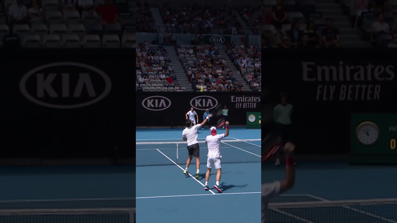 DOUBLES TROUBLE for Haas and Philippoussis🤣