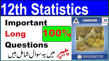 statistics class 12,Guess Paper | Class 12 Statistics  Important Questions | #class12 #12th #icsstat