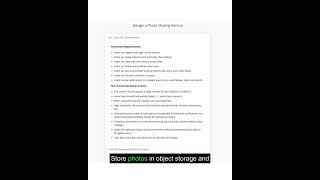Learn how to design a photo-sharing service at massive scale: requirements, traffic estimates, APIs,