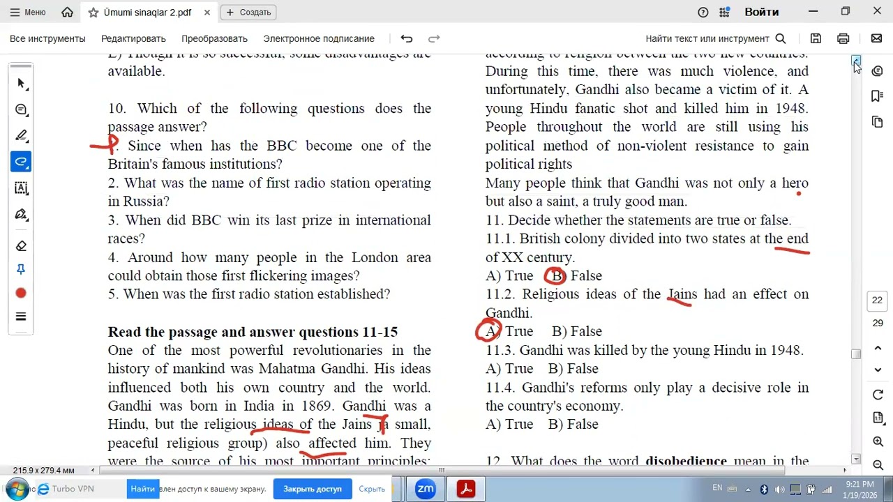 Magistratura İngilis dili Ümumi Təkrar