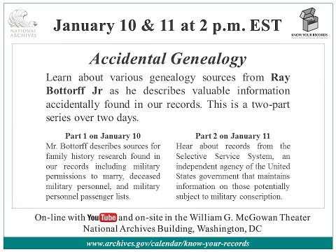 Documentary backdrop image for Accidental Genealogy: Part 1 of 2 (2017)