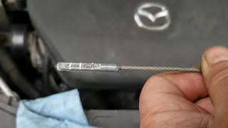 Quick dipstick hack for Mazda 3