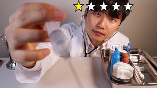 ASMR⭐Worst Reviewed Doctor💉Poor Injection💉