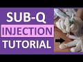 How to Give a Subq Subcutaneous Injection Shot