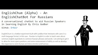 Coding a Chatbot site with bootstrap and Landbot - EnglishChum