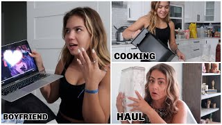 HER FIRST TIME !!!!! COOKING .... SHOPPING HAUL |VLOG#1079