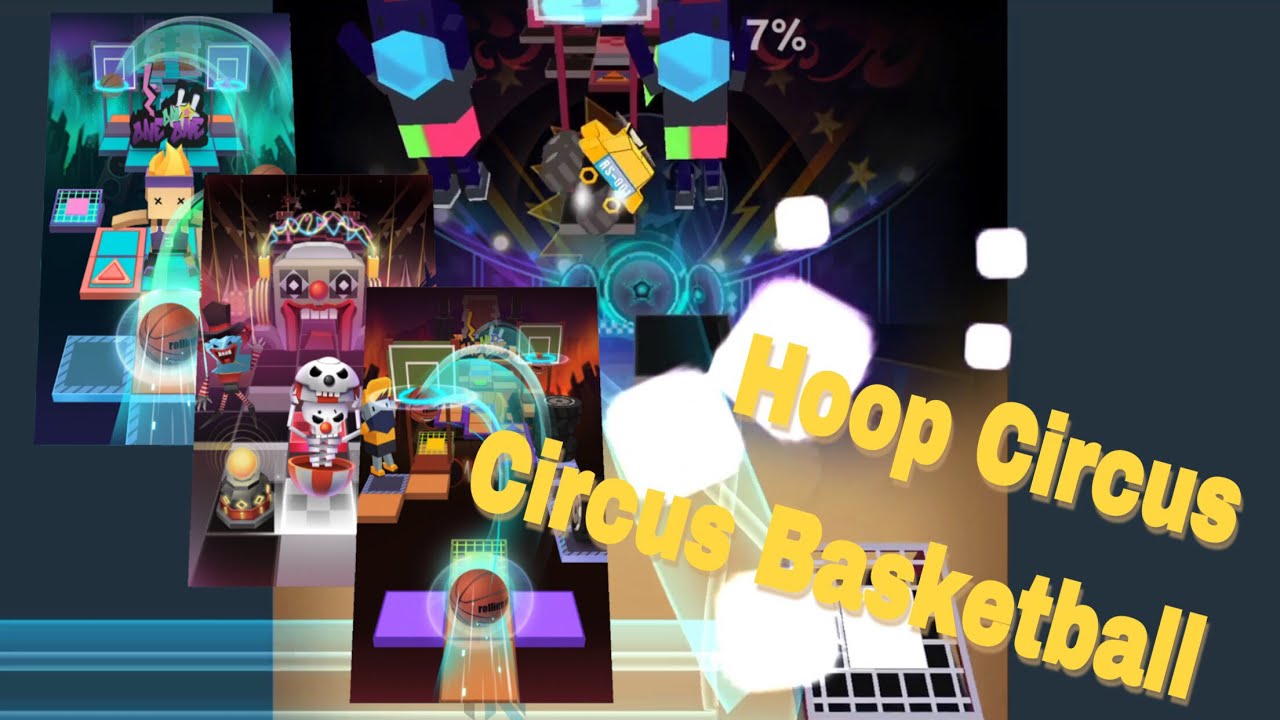 Rolling Sky Level 21 Street Basketball and Bonus Level 10 Hoop Dream • Circus's Theme