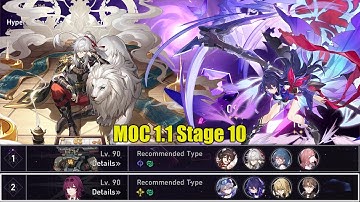 117 Tries... Memory of Chaos 1.1 Stage 10: E0S0 Jingyuan + E0S1 Seele - Honkai Star Rail MOC