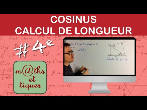 Vidéo: Comment trouve-t-on la valeur du cosinus d'un triangle ?