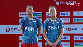 [BWF] Final - INA [0] vs [2] THA - Febriana/Pratiwi vs Jongkolphan/Prajongjai | Thailand Open 2024