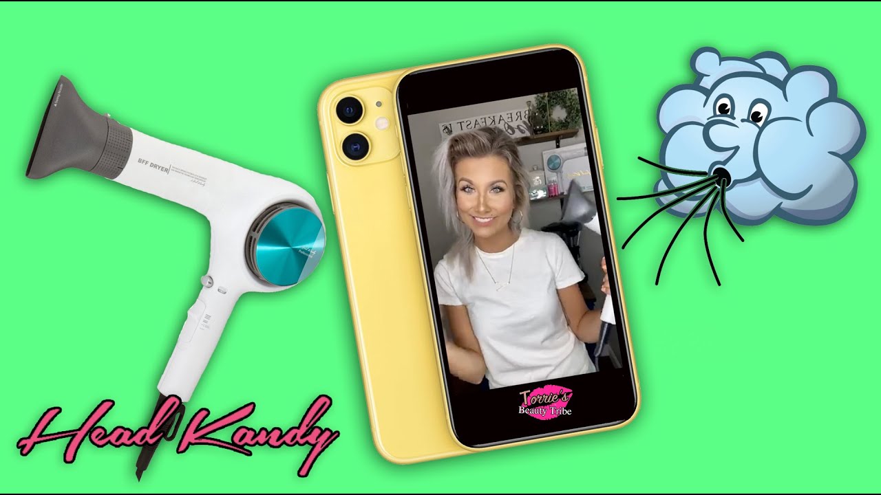 Training Your Hair with a Blowdryer! New Head Kandy Products YouTube