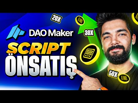 DAO MAKER SCRİPT ÖN SATIŞI | DAO MAKER KULLANIM REHBERİ