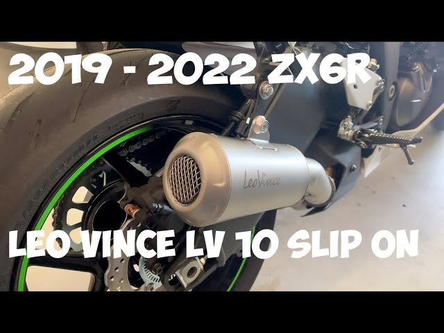 NEW EXHAUST - Leo Vince LV-10 Slip-On Unboxing/Install 2020 Ninja 400 