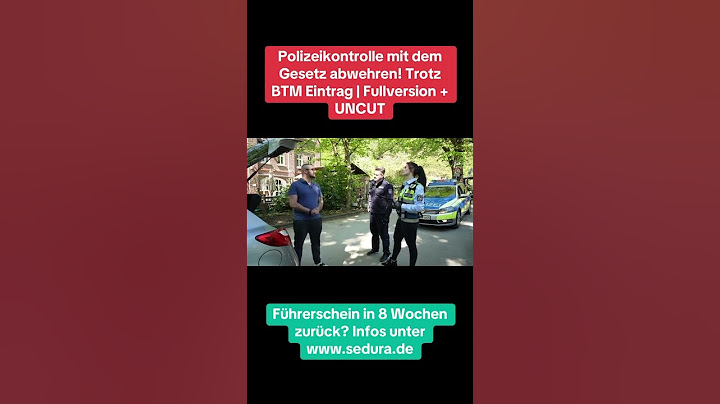 Verhalten beim Polizei 👮 Kontrolle 🚔🔥