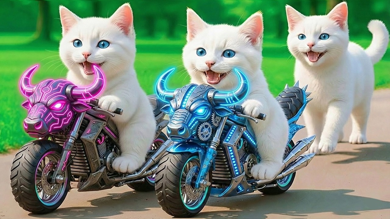 Mama Cat Trims Fur on the Farm and Makes Tiger Hat For Kittens At Home🐾🎩🐯