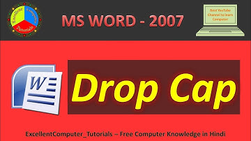 Drop Cap In MS Word 2007.| Use Drop Cap In Word.||