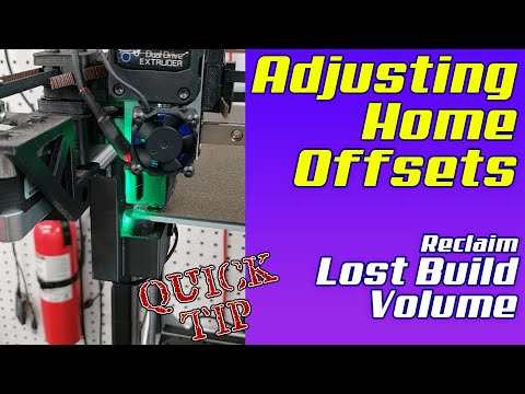 Adjusting Home Offsets - Marlin M428 / M206 | Reclaim lost build volume