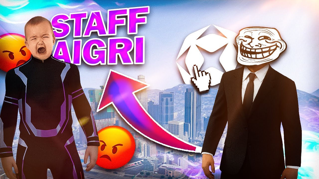 TROLL ET CHEAT DANS UN SERVEUR DE STAFF AIGRI - TROLL GTA5 RP
