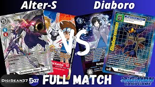 Omnimon Alter-S Turbo VS Diaboromon | Digimon Card Game | BT14 Blast ACE