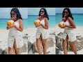 Anikha Surendran Shows her Curves in White Beach Wear at Maldives Vacation
