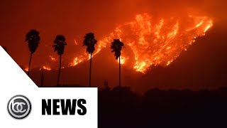 2017 comes to a close with massive wildfire first in ventura county
and now the heart of los angele's west side homes bel air ablaze as
fire...