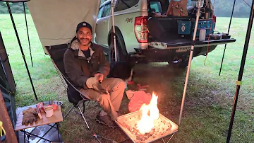 Tent CAMPING in Rain STORM - Perfect Car Tent