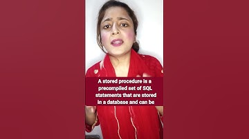 What is Stored Procedure in Database? #shorts