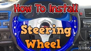 96  00 Honda Civic  How To Install Steering Wheel