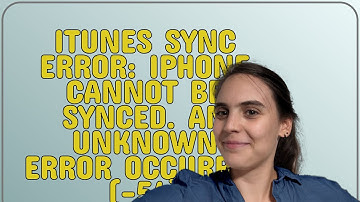 Apple: iTunes Sync Error: iPhone cannot be synced. An unknown error occurred (-54)