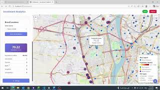 Investment analytics website description in Arabic