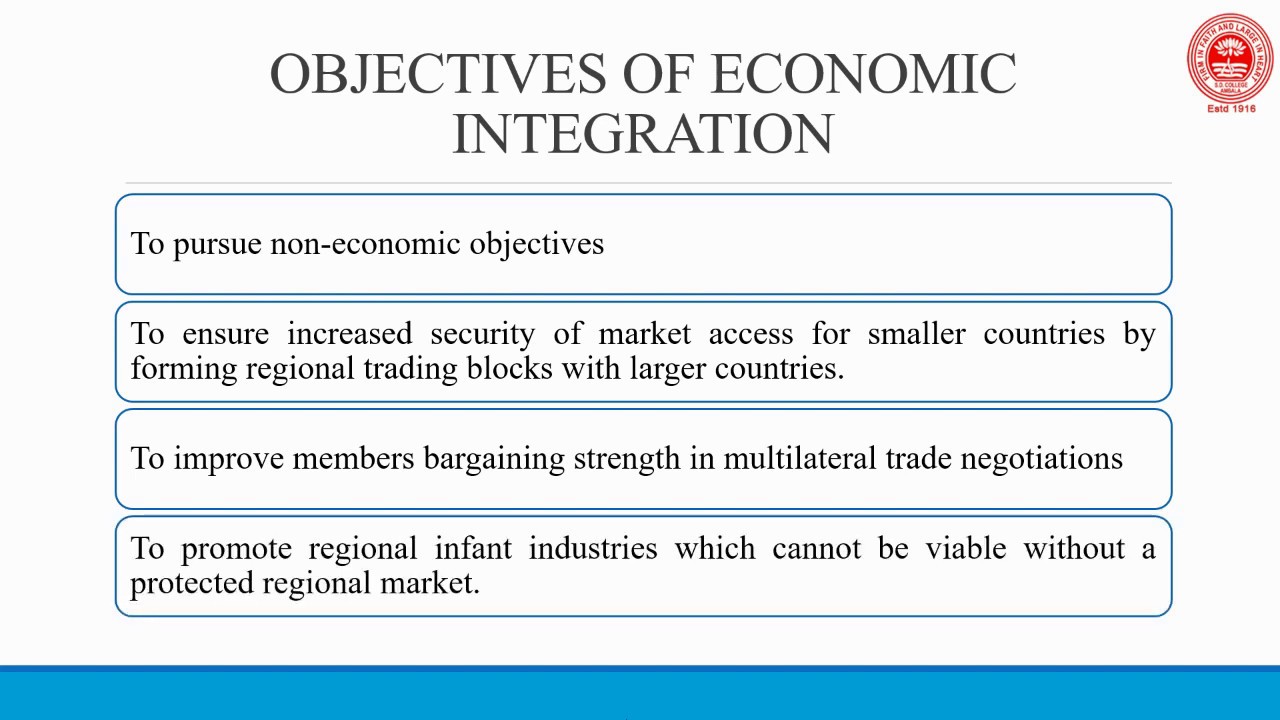 Regional Economic Integration 1