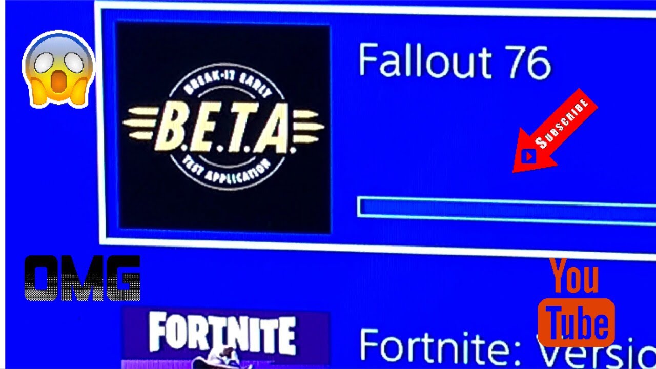 PS4 Fallout 76 beta trying to download it